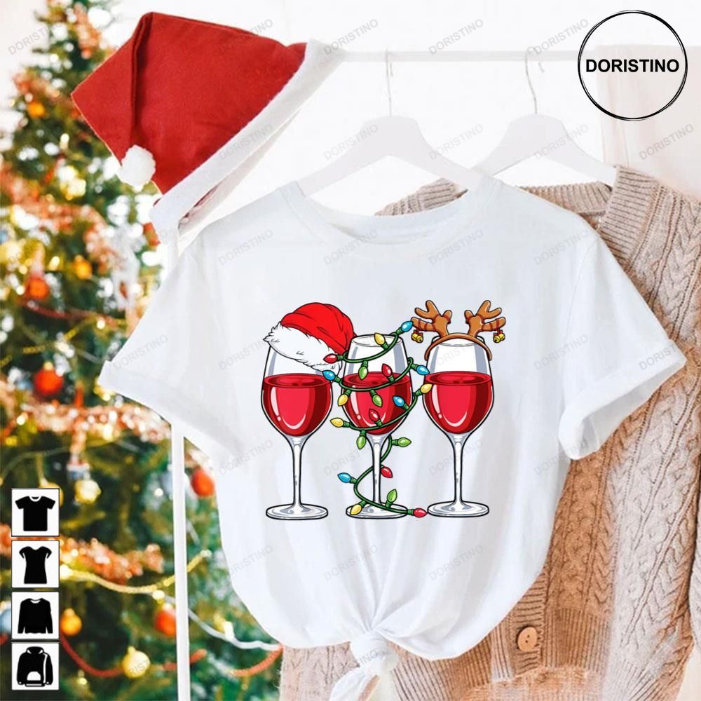 Wine Thankgiving Merry Christmas Limited Edition T-shirts